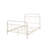 White Full Bed with Spindle Headboard