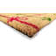 Tapis de porte antidérapant en fibre de coco avec support PVC 18 x 30 cm - Tapis de porte festif en fibre de coco à motif d'emballage cadeau