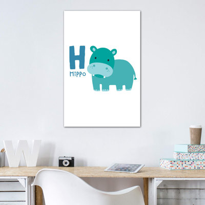 Animal Alphabet H - impression d'art graphique