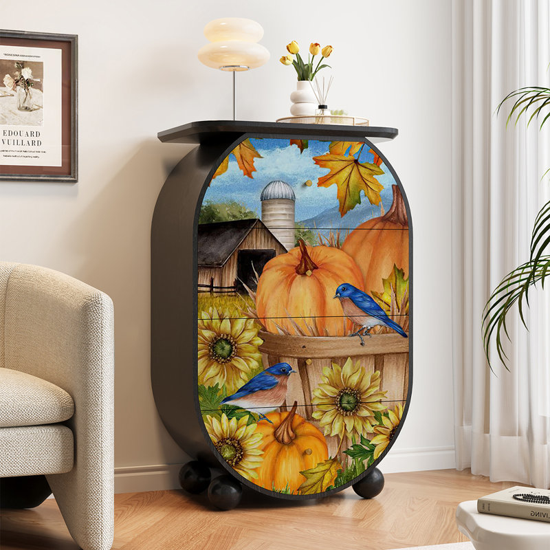 Commode d'appoint à 4 tiroirs Ridpir