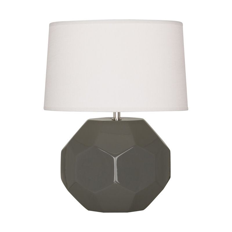 Franklin Table Lamp, 16.5" H x 12.5" W x 12.5" D, Ash
