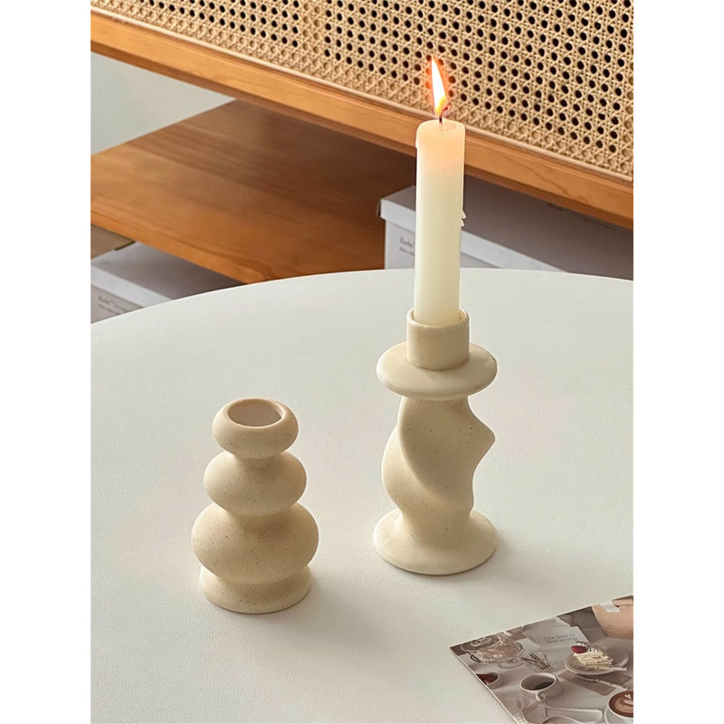 Chandelle de table en céramique H 5,12 po
