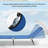 Folding Chaise Lounge Pool Chair With 5-Position Reclining Back, Durable Oxford Fabric For Patio And Beach Use