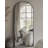 Arched Black Floor Mirror With Stand, 38x77 Inch Freestanding Full Body Mirror For Bedroom-36989825-36989824