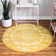 Tapis jaune tissé à la reine Reine