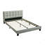 1pièce lit grand lit capitonné en polyfibre tête de lit plateforme lit meubles de chambre à coucher-1845801099
