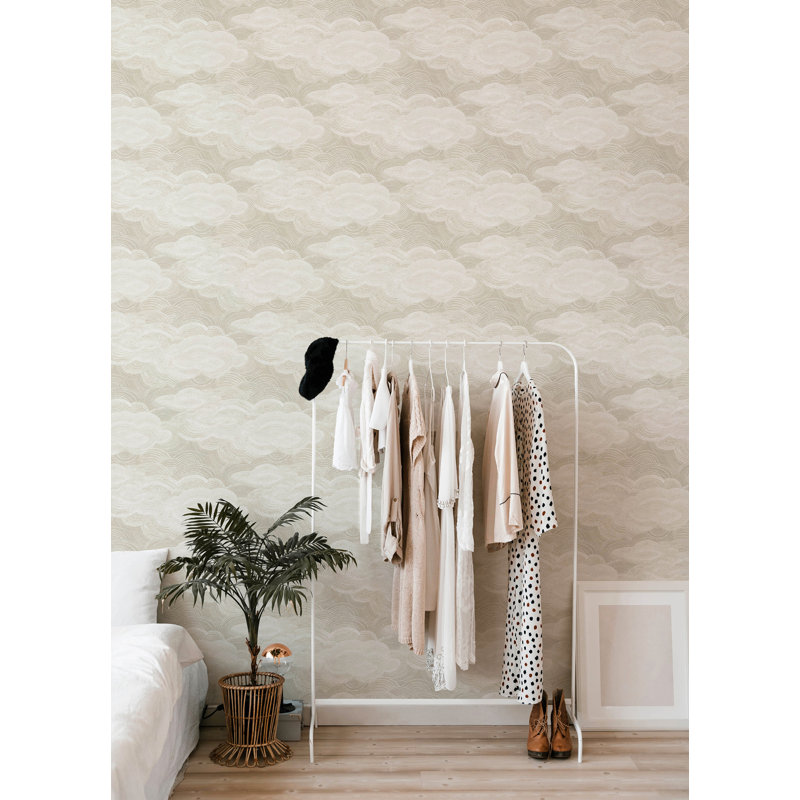 Chuk Non-Pasted,Unpasted Abstract Roll, White