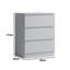 Carlton 3 Drawer Chest Of Drawers: 60cm Wide. Matt Finish. Scratch Resistant. Handleless Design. 14cm Deep Drawers-39703021