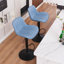 Tabouret de bar rembourré Lougene-277264449