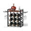 Tabletop Wine Bottle & Glass Rack