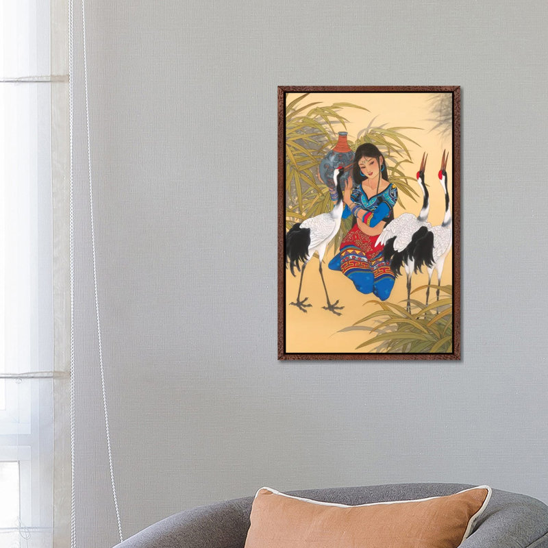 Call Of Destiny - Painting on Canvas, 66.04 cm H x 45.72 cm W, Classic Brown Wood Framed