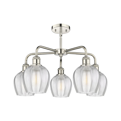 Lustre suspendu 5 lumières 24 po Krumholz