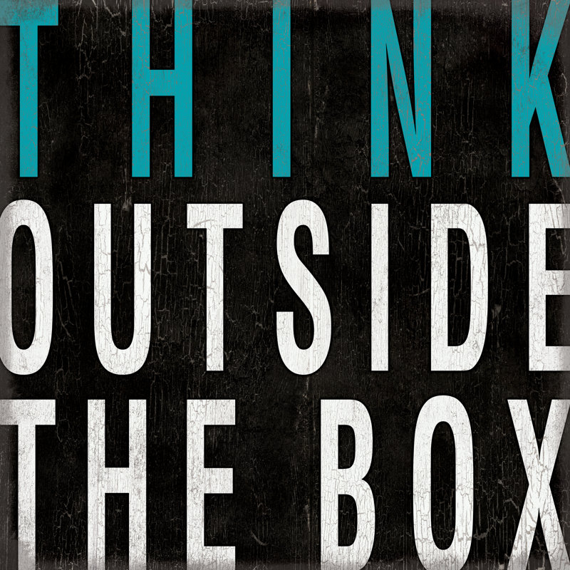 Think Box - Wrapped Canvas Print, 122cm H x 122cm W x 3.8cm D