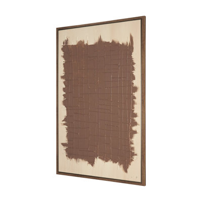 Oeuvre d'art sur toile encadrée faite à la main par Linage par studio