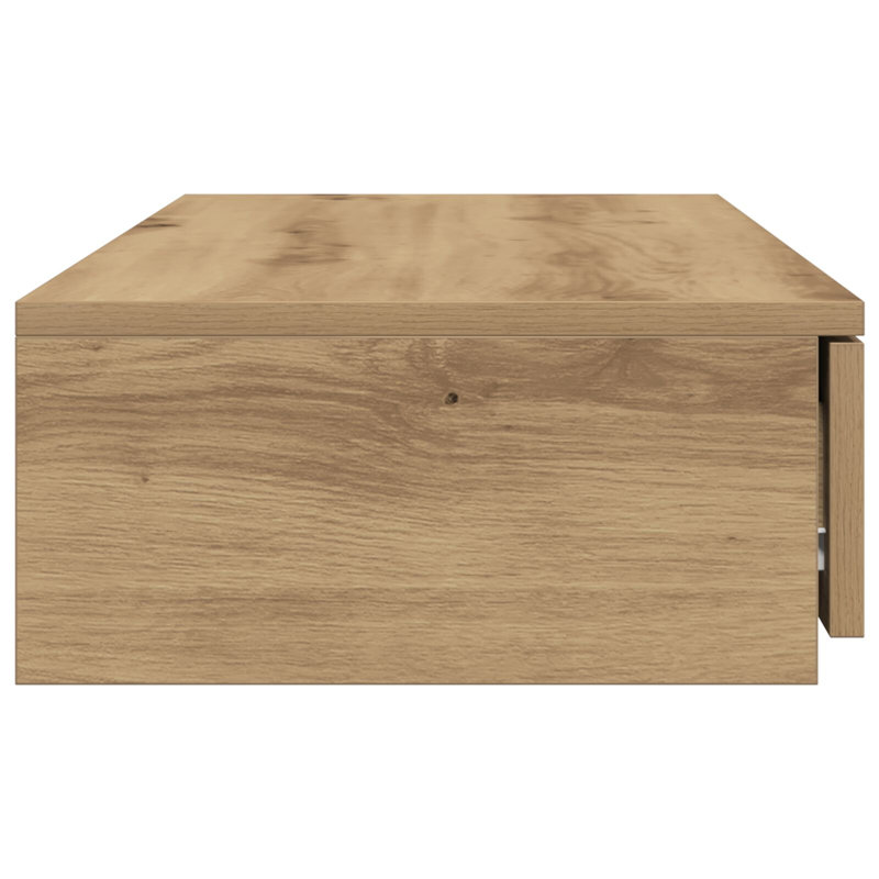 Bed Drawers - Made From Engineered Wood, Artisan Oak, 16.5 H x 75 L x 36.5 W cm