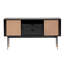 Buffet Cialan - 59,1 po noir avec osier naturel-685079289