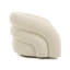 Fauteuil demi-tonneau en polyester Madian