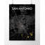 San Antonio City Map - Unframed Graphic Art Print on Paper-1446464475-1446464483