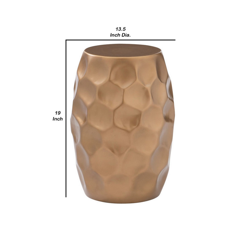 Aavan End Table, Gold