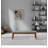Warren Bench in Ash Grey Fabric
