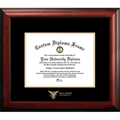 NCAA Ball State Cardinals Gold Embossed Diploma Frame