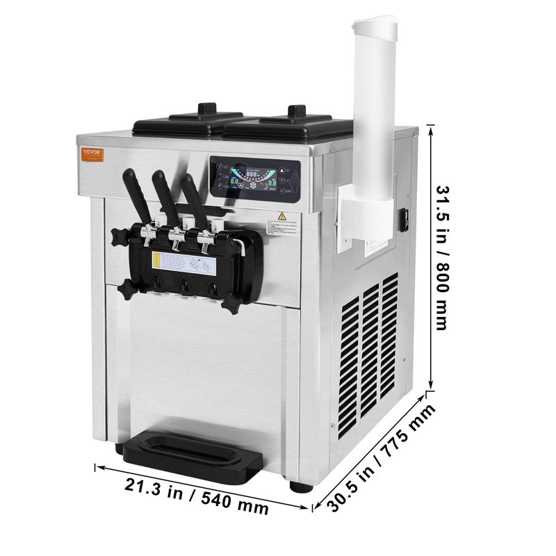 VEVOR Soft Serve Ice Cream Machine Maker