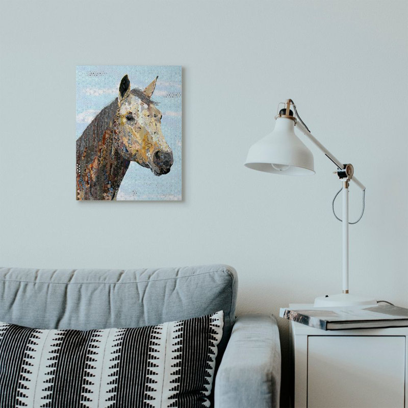 «Horse», impression, Toile tendue, H 20 po x l 16 po x P 1,5 po