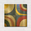 «Abstract Circles» par Wild Apple, art mural en métal doré, 24 po x 24 po-683579013