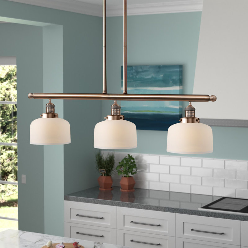 Bell - Luminaire de meuble-lavabo 19 po 2 lumières, Boîtier blanc mat, Or satiné