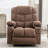 Massage Rocker Recliner Chair Rocking Chairs For Adults Oversized With 2 Cup Holders, USB Charge Port Soft Features A Manual Massage And Heat-1604400801