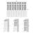 86.7'' H X 94.48'' W Book Cabinet Storage Bookcase Set