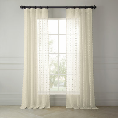 Rideaux transparents imitation lin Bracken