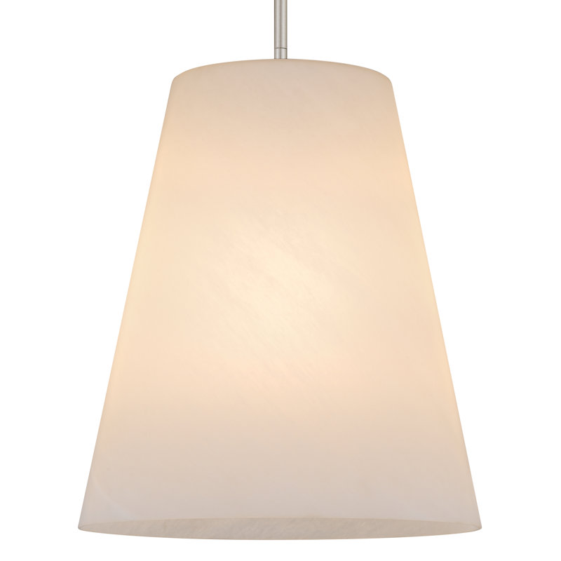 Suspension Peregrine à 1 lumière en nickel brossé, Nickel brossé