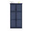 Armoire de rangement autoportante 35,5 po x 17,6 po x 70,9 po avec 4 portes, 2 tablettes de porte et 8 plateaux coulissants pour la salle à manger Plateaux de style shaker profond de 17,6 po