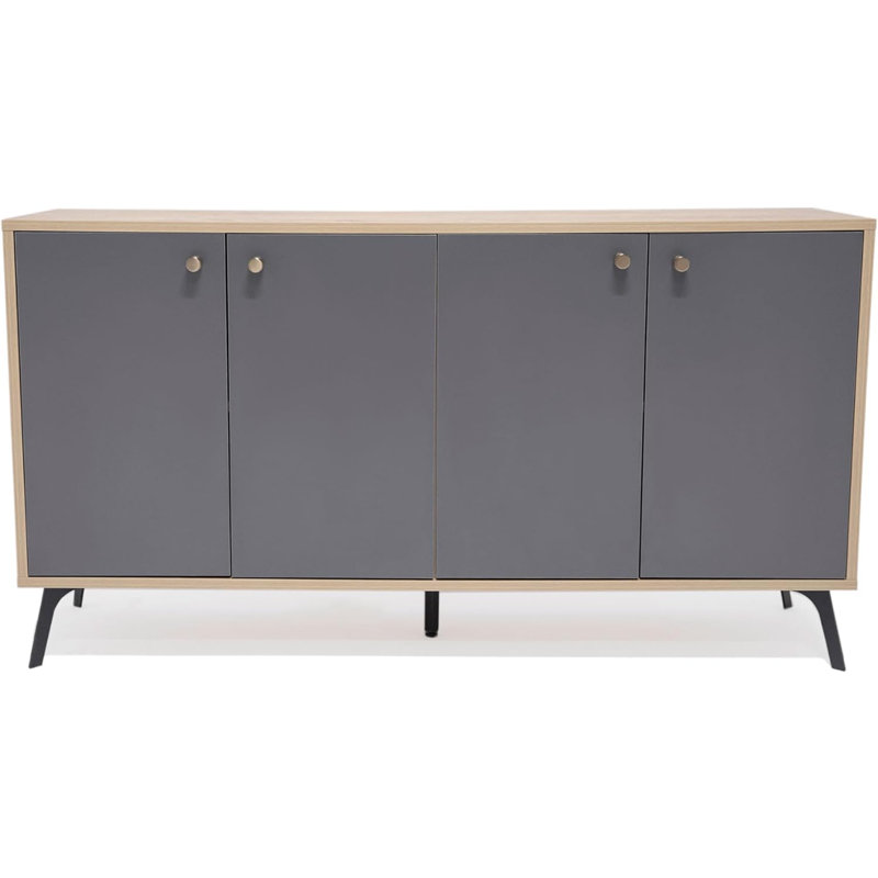 Dabbu 144.78cm Solid Wood Sideboard