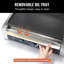 Plaque chauffante commerciale pour barbecue 14 "x 9" Panini