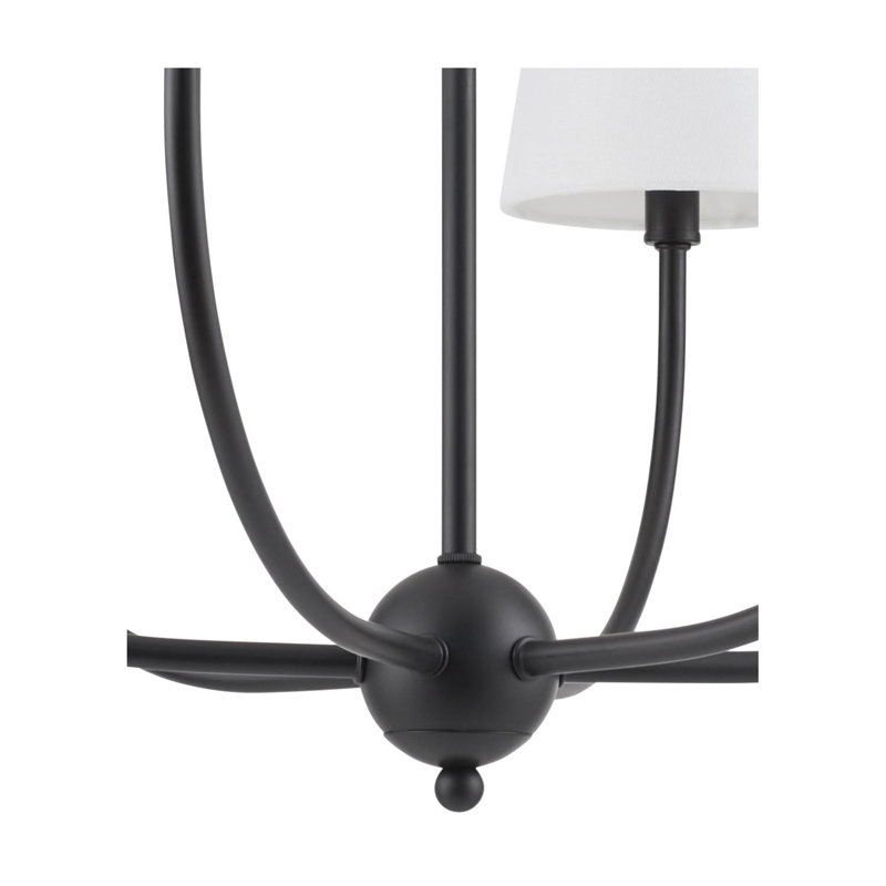 Lustre Zandy, Noir mat, 6, H 16 po x l 29 po x P 29 po