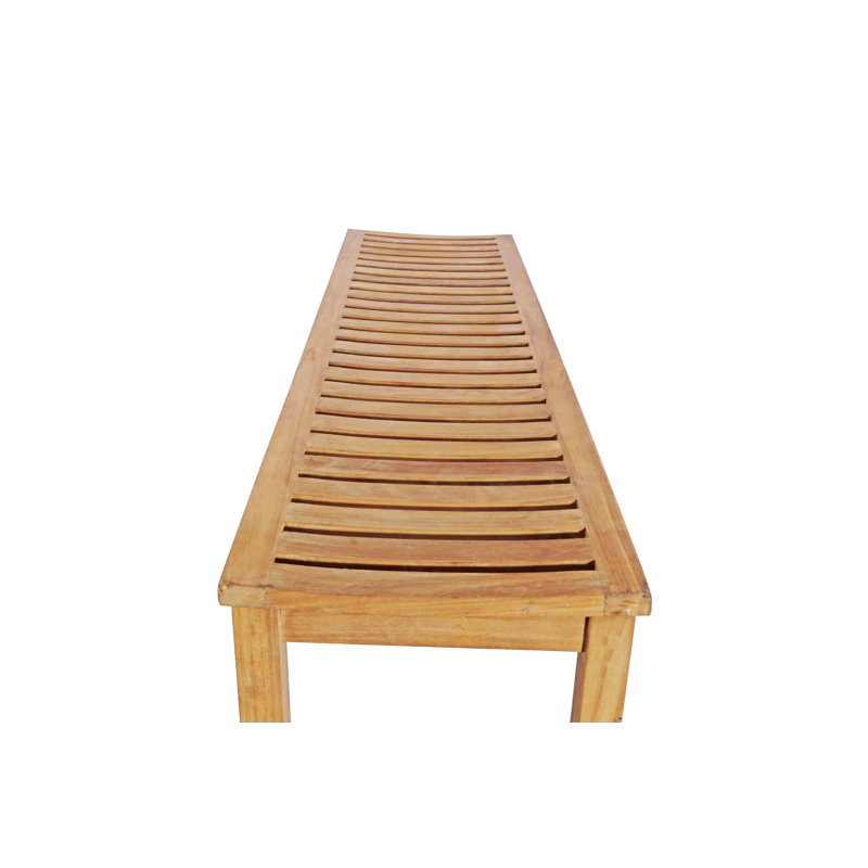 71'' W Wood Shower Bench