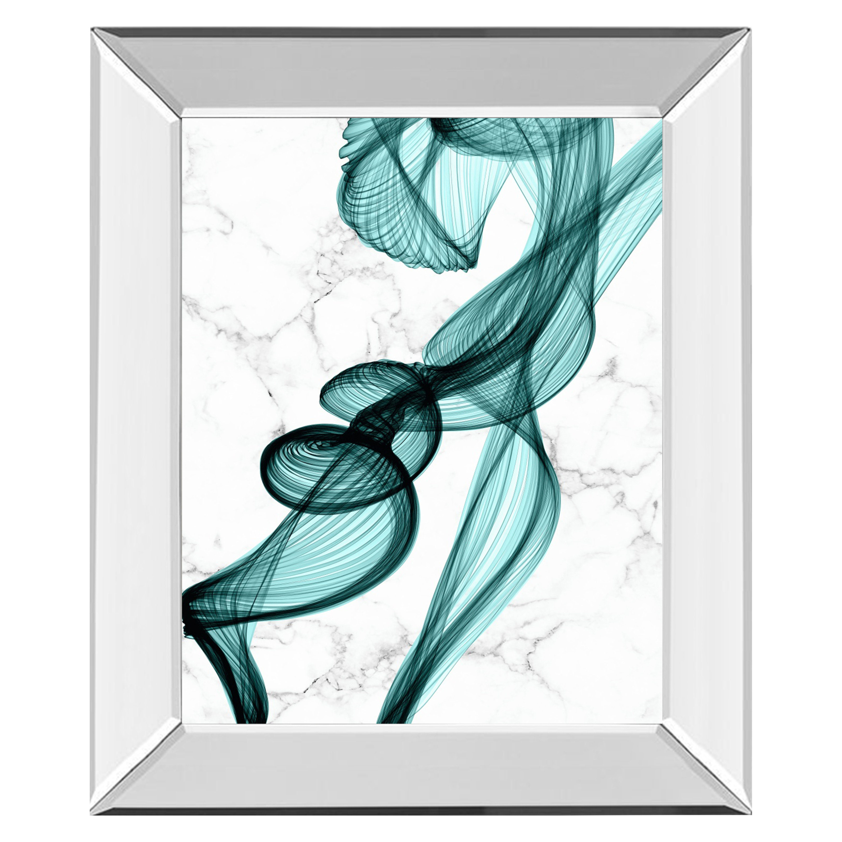 Winston Porter Teal Ribbons Wall Art - 22