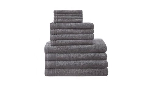 510 Design Big Bundle 100% Cotton 12 Piece Bath Towel Set - White