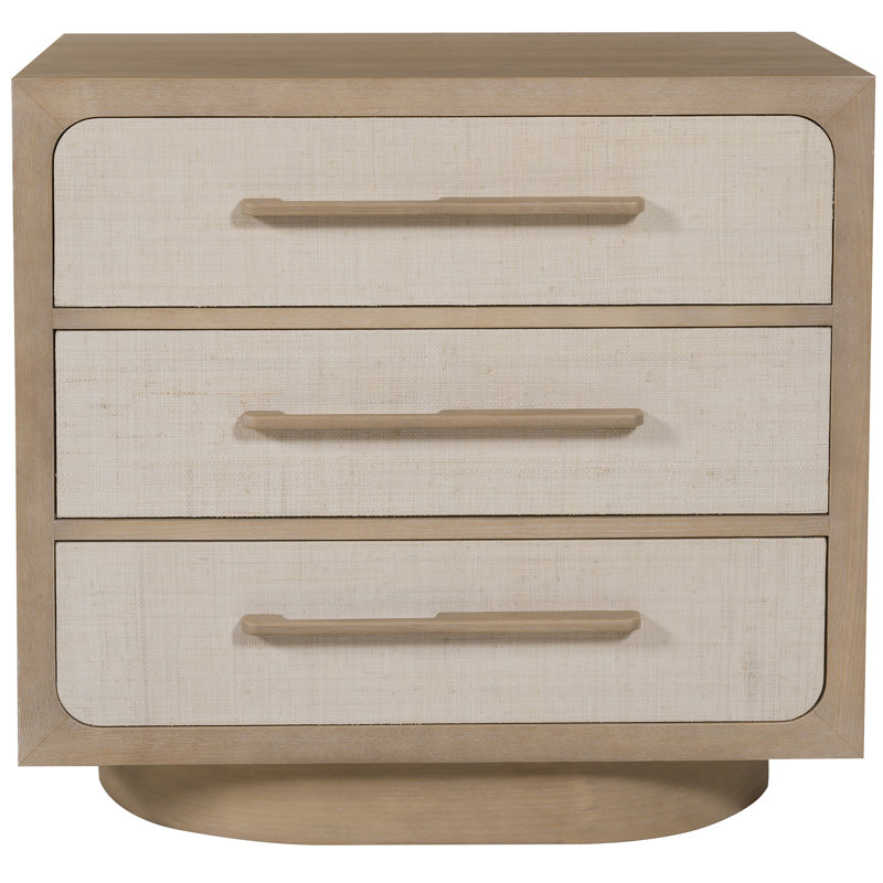Reveal 3 - Drawer Nightstand, Dove Gray