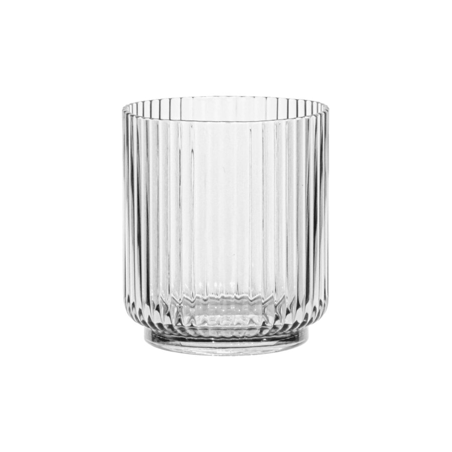 Laya Fluted Acrylic Low Tumbler Glass