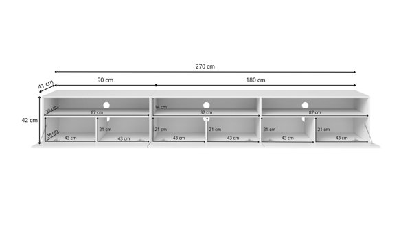 Metro Lane Carlotta TV Stand for TVs up to 78