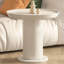 Table d'appoint ronde, table de bout, canapé polyvalent blanc crème