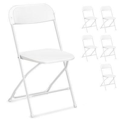 Chaise pliante empilable en résine / résine Inbox Zero Lashelle