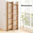 2PCS 11-Tier Bookcase w/ Anti-Tipping Kits Wood Display Shelf Tree-Shaped-1611148722