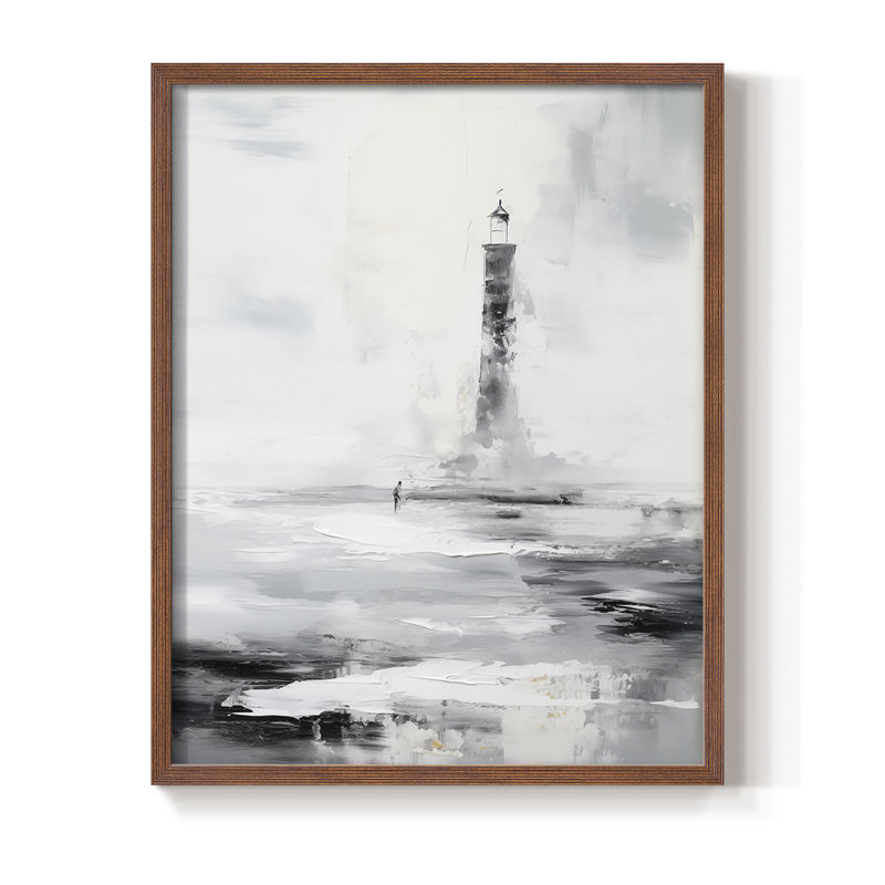 NAUTICAL Series Dxxxxi, reproduction encadrée - bois massif, H 11 po x l 9 po, Noyer