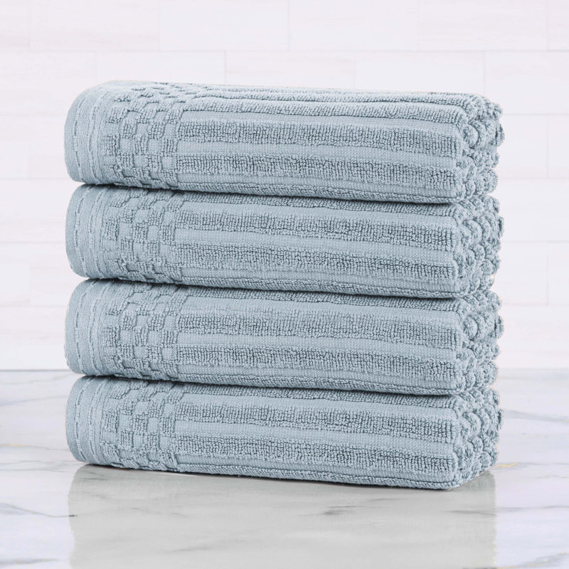 Ensemble de serviettes en coton Kleiman, Bleu ardoise
