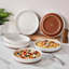 6-Piece White Sesame Glaze Ceramic Pasta Bowl Set, Ombre Gradient & Curved Architectural Rim, Modern Tableware-120343104