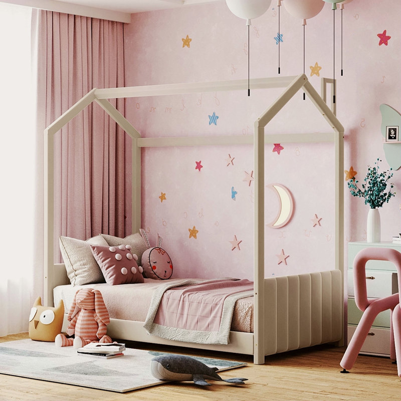 Lit simple en velours